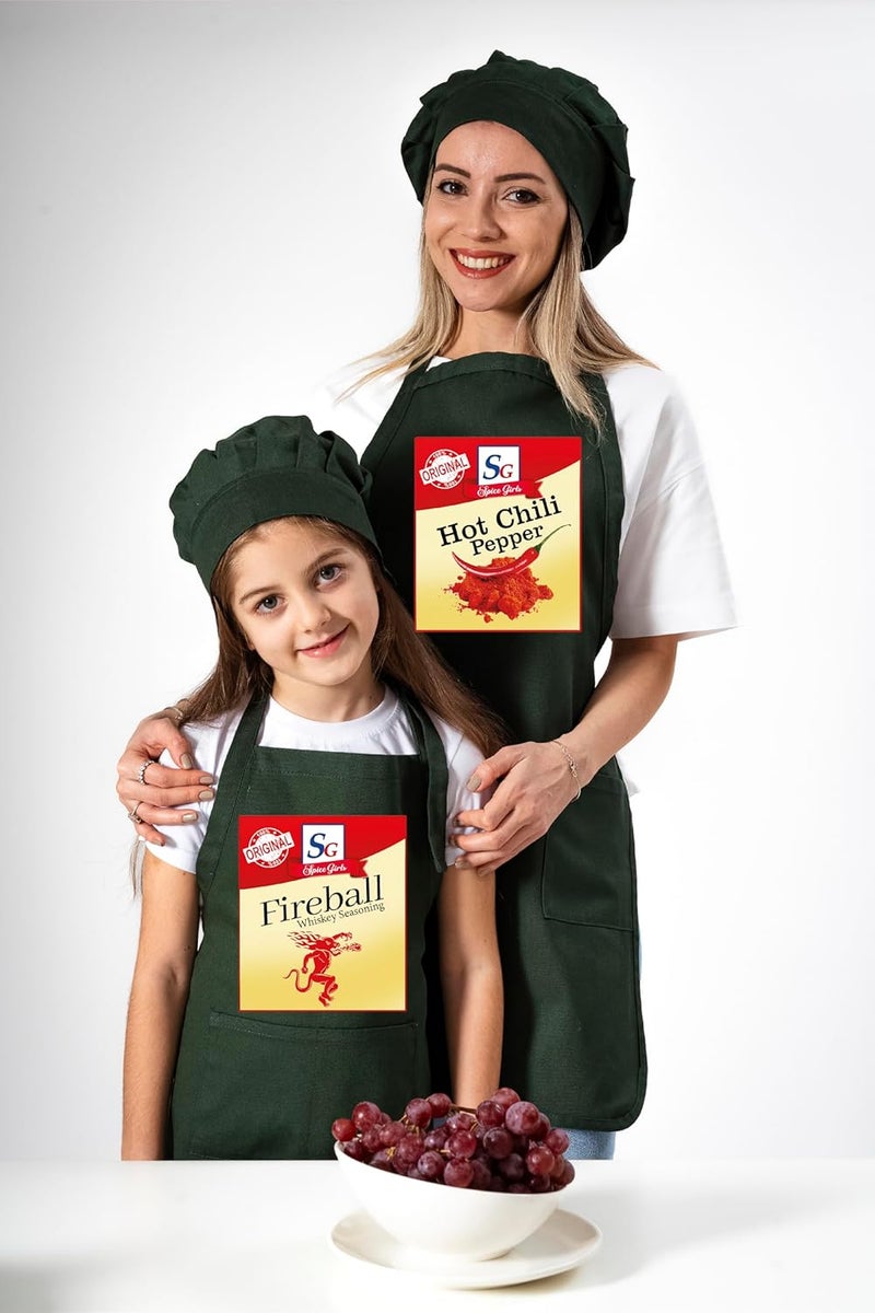 Handmade 90s Girl Band Matching Halloween Aprons, Catering Group Aprons, Family Kitchen Aprons, Food Seasoning Gifts - Image 2